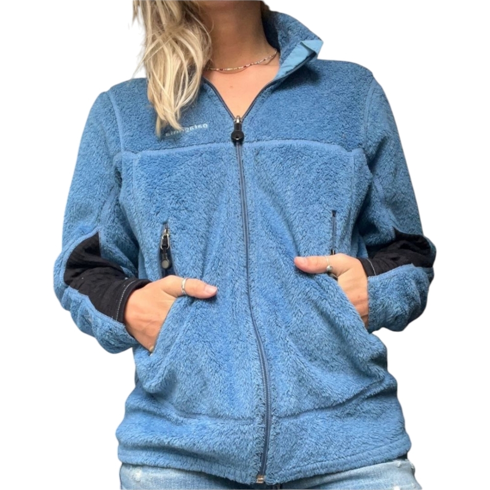 Vintage Y2K Patagonia R2 Fleece Jacket | Women M | Blue Polartec USA Made